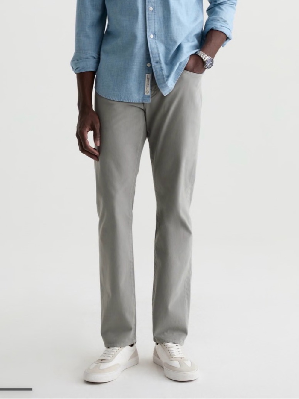 AG Everett SUD Pant Sueded Sateen Slim Straight 31x32